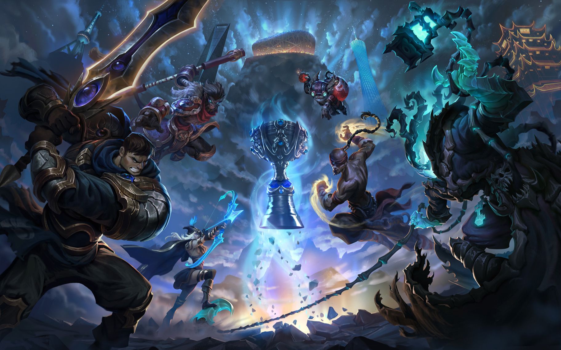 德玛西亚杯四分之一决赛对阵： EDward Gaming vs Weibo Gaming , Anyone's Legend vs Bilibili Gaming , ThunderTalk Gaming vs LNG Esports , 